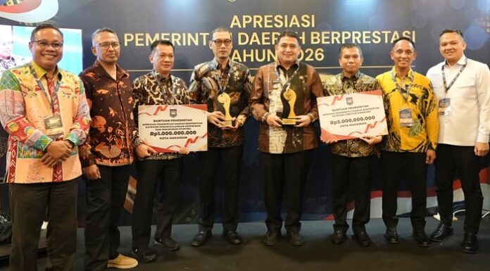 Kemendagri Nobatkan Kota Makassar Terbaik I Creative Financing, Dapat Insentif Rp3 Miliar