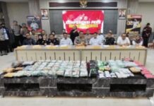 Polda Sulsel Ungkap Jaringan Narkoba Internasional. 70 kg Sabu disita dan ungkap 1.175 Kasus Narkoba.